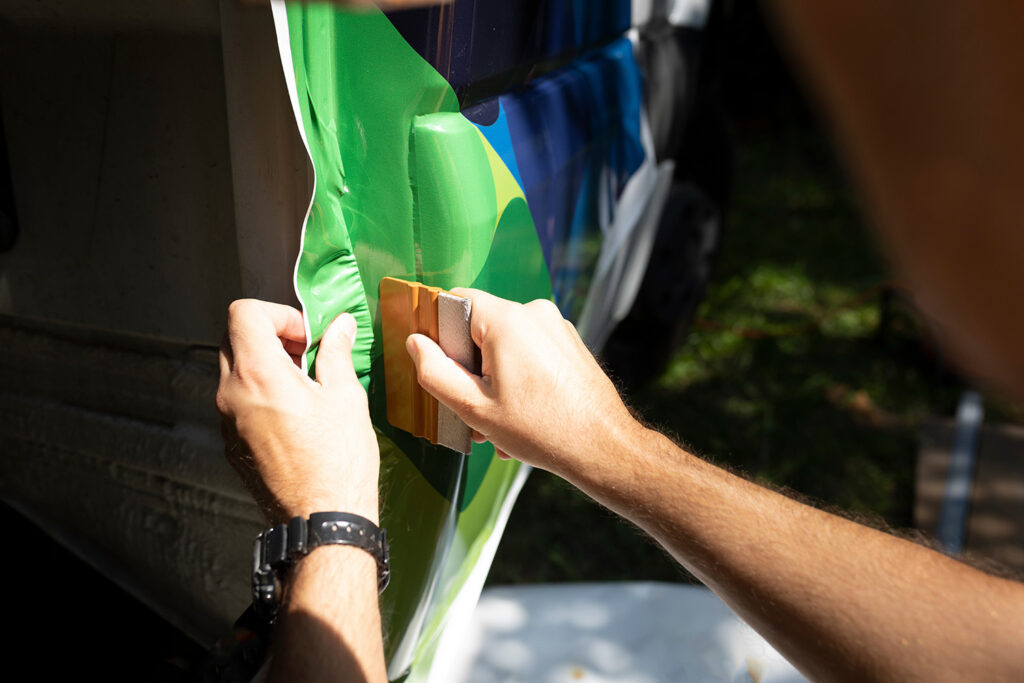Applying a vehicle wrap