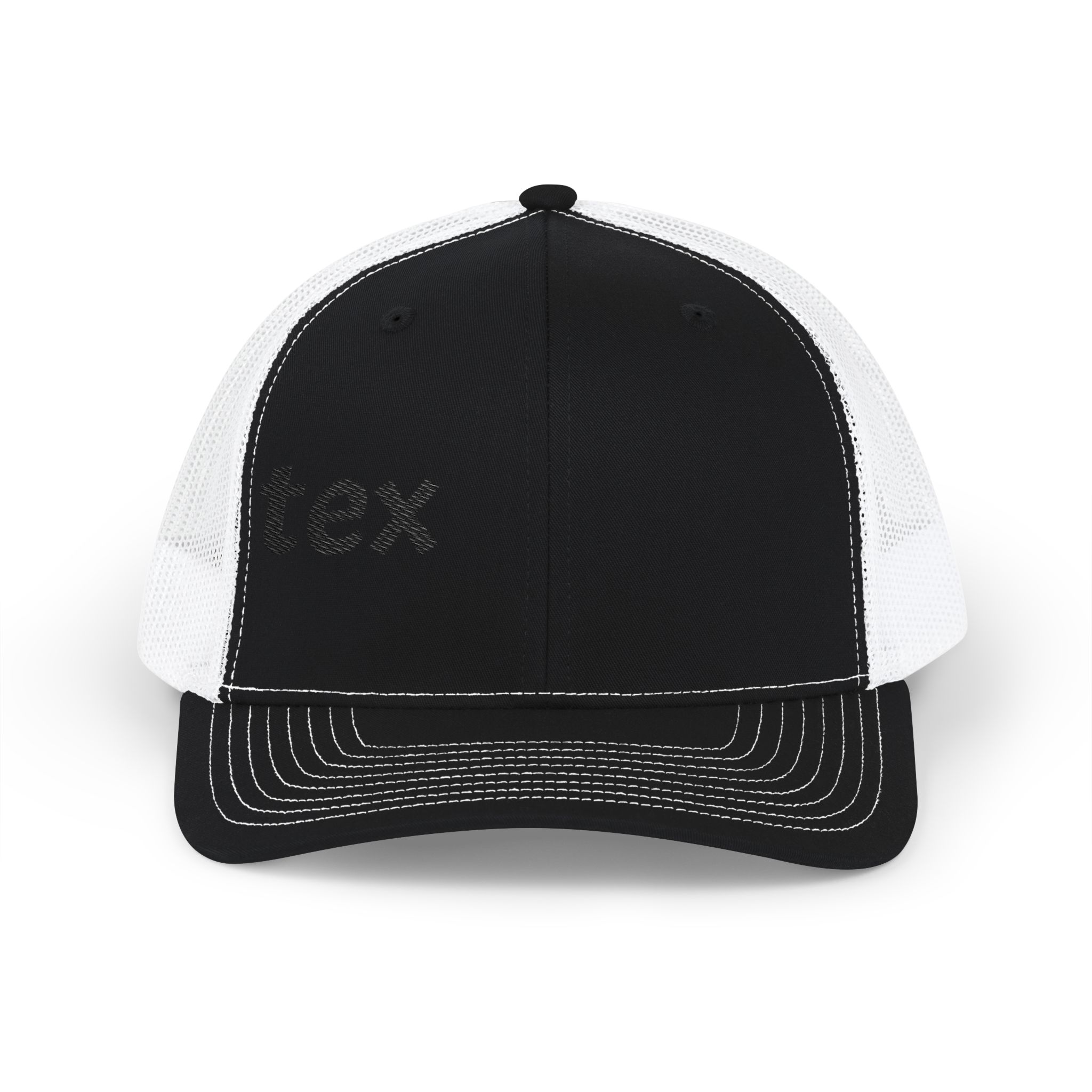 Embroidered Trucker Snapback Cap — Classic Mesh Baseball Hat