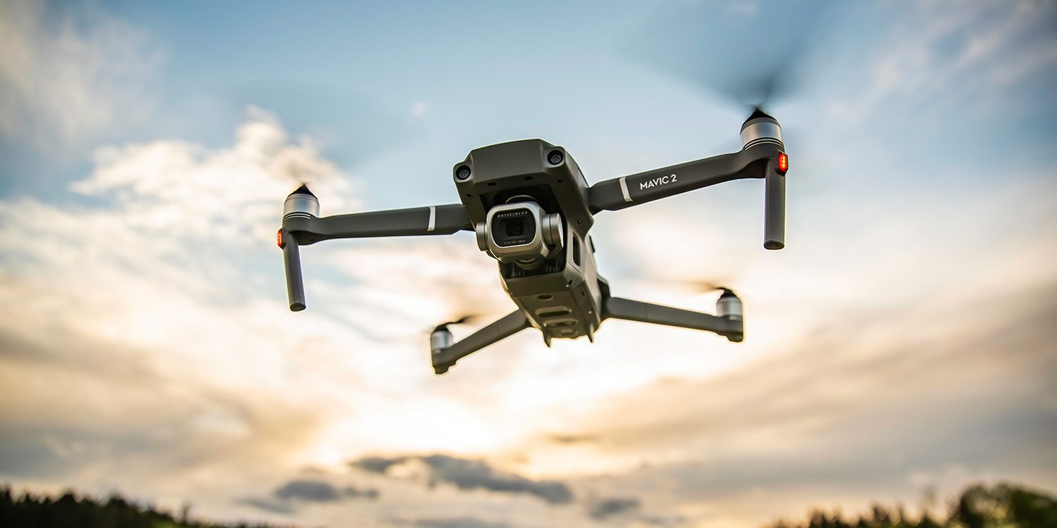 Mavic drone flying